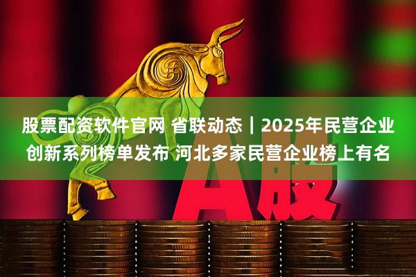 股票配资软件官网 省联动态|2025年民营企业创新系列榜单发布 河北多家民营企业榜上有名