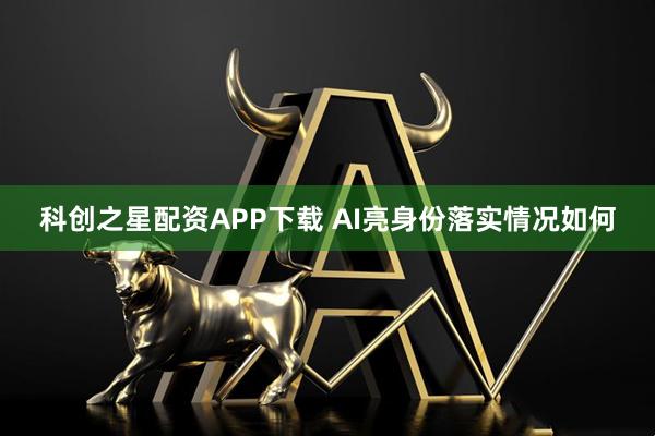 科创之星配资APP下载 AI亮身份落实情况如何